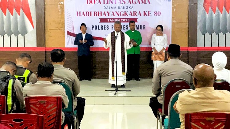 Sambut Hari Bhayangkara ke-80, Polres Flores Timur Gelar Doa Lintas Agama