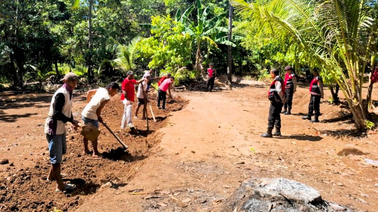 Cegah Karhutla, Sat Samapta Polres Flores Timur Gencarkan Patroli dan Edukasi Warga