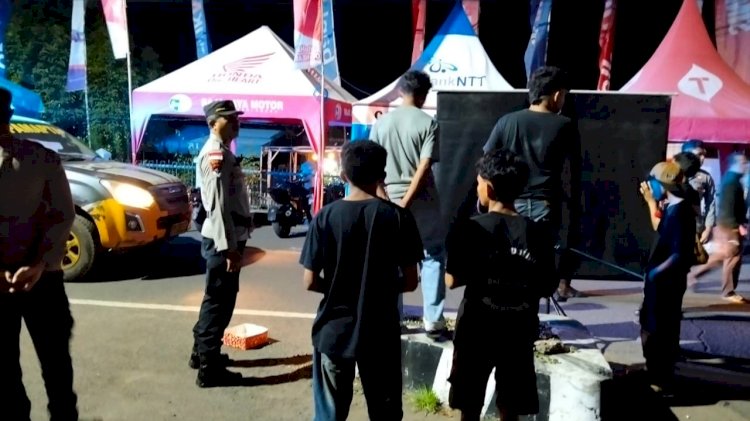 Hadir di Tengah Masyarakat, Patroli Malam Polres Flores Timur Perkuat Kamtibmas