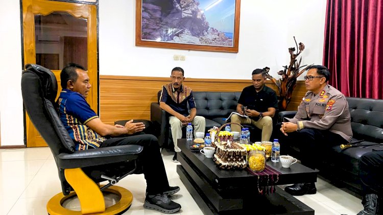 Di Hari Pertama Menjabat sebagai Kapolres Flores Timur, AKBP Gede Putra Yase Sowan ke Bupati