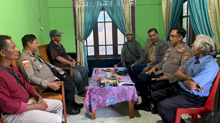 Silaturahmi Perkuat Semangat Rekonsiliasi, Kapolres Flores Timur AKBP Gede Putra Yase Sambangi Tokoh Masyarakat Lewonara dan Bele