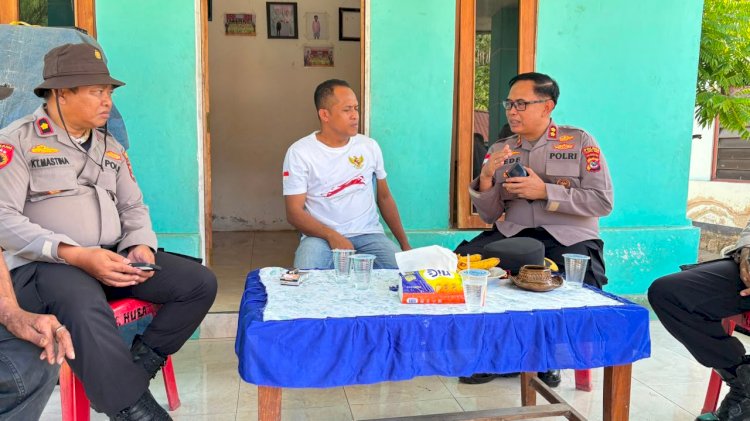 Tak Kenal Lelah Demi Kedamaian, Kapolres Flores Timur AKBP Gede Putra Yase Kembali Sambangi Tokoh Masyarakat di Adonara Timur