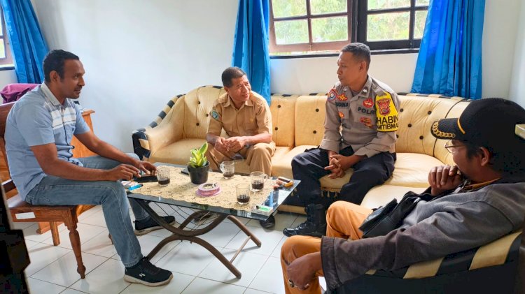 Komunikasi Aktif Bhabinkamtibmas Bersama Camat Dukung Situasi Tetap Kondusif