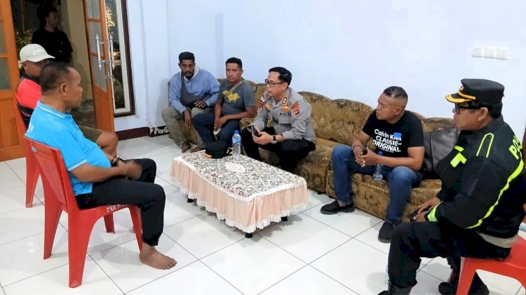 Wujudkan Perdamaian, Kapolres Flores Timur AKBP Gede Putra Yase Cek Lokasi Penandatanganan Komitmen Damai