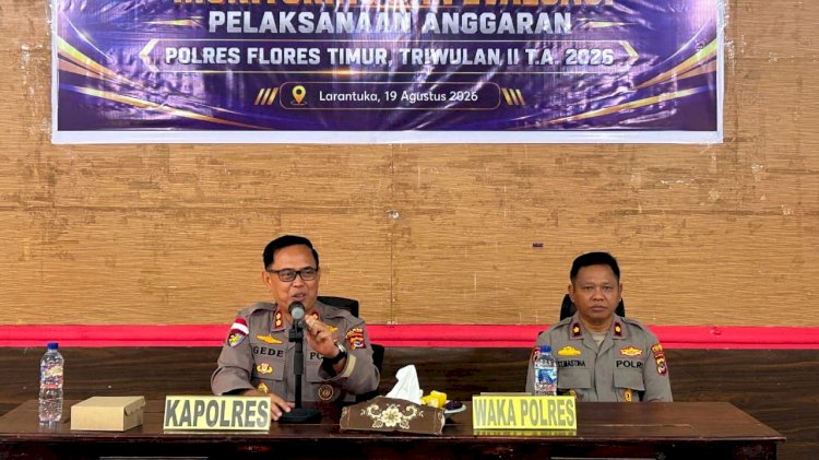 Pimpin Monitoring dan Evaluasi, Kapolres Flotim Dorong Penggunaan Anggaran Efektif dan Tepat Sasaran