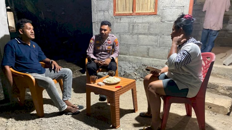 Bhabinkamtibmas Wotan Ulumado Ajak Warga Jaga Kamtibmas dan Cegah Karhutla