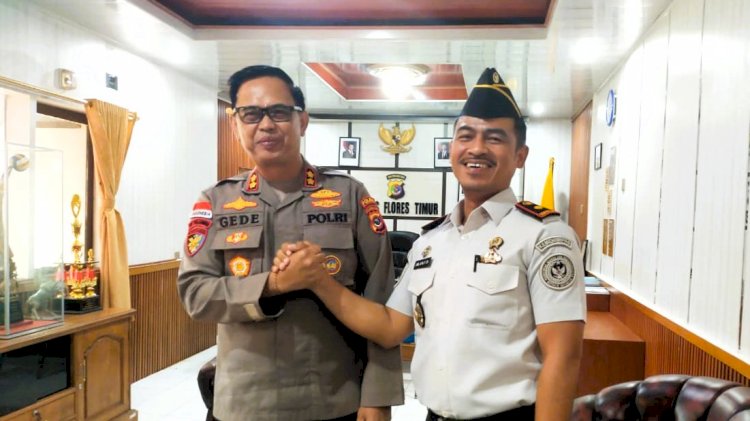 Karutan Larantuka Silaturahmi ke Polres Flores Timur, Perkuat Kolaborasi Menjaga Kamtibmas