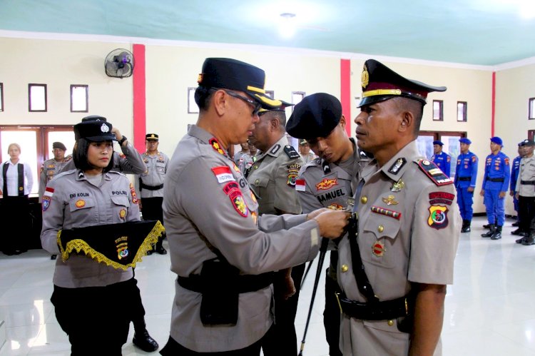 Penyegaran Organisasi, Polres Flores Timur Gelar Sertijab dan Pelantikan Pejabat