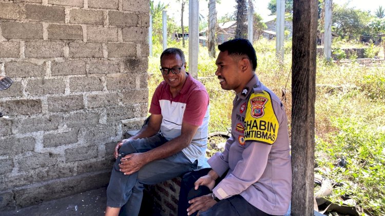 Briptu Hatip Bhabinkamtibmas Samasoge Sampaikan Pesan Kamtibmas