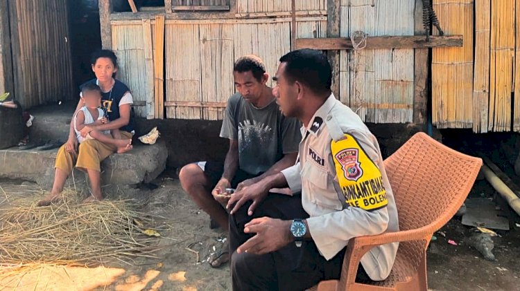 Dari Sambang Warga, Bhabinkamtibmas Ile Boleng Bangun Kepedulian terhadap Kamtibmas