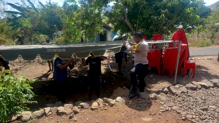 Bhabinkamtibmas Liwo Hadir di Rumah Duka, Rawat Kepedulian dan Kamtibmas