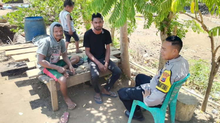 Jaga Generasi Muda, Bhabinkamtibmas Riangkemie Ajak Warga Hindari Miras