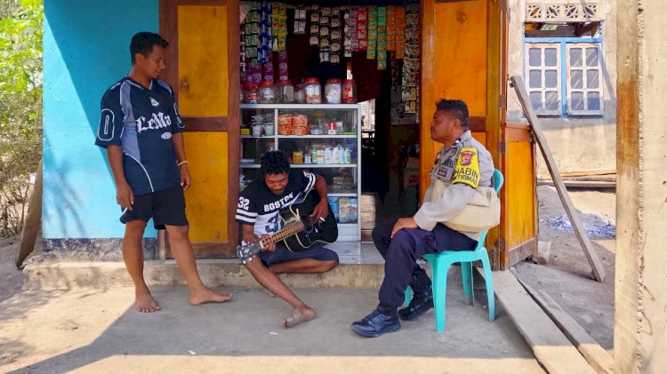 Bhabinkamtibmas Polsek Wulanggitang Ajak Warga Cegah TPPO dan Jaga Kerukunan