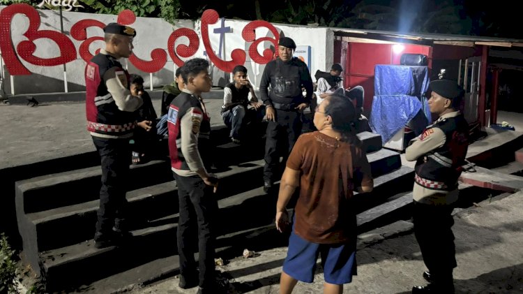 Menyusuri Sudut Kota, Sat Samapta Polres Flores Timur Ciptakan Suasana Aman di Malam Hari