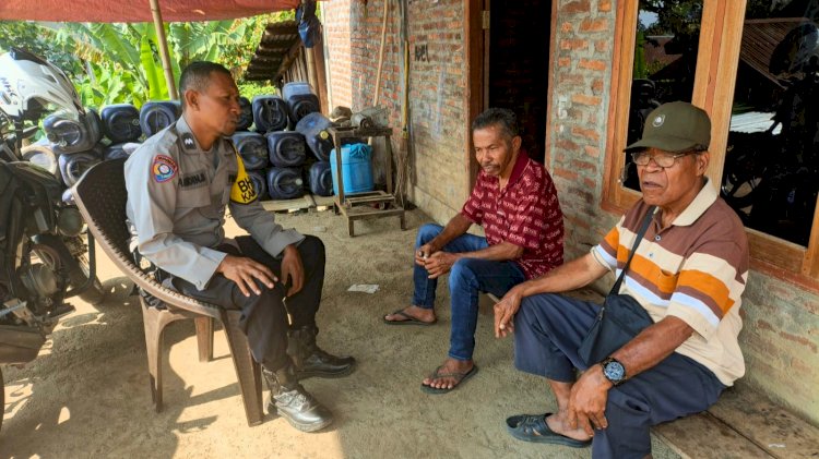 Lewat Dialog Sederhana, Bhabinkamtibmas Perkuat Kepedulian Warga terhadap Kamtibmas