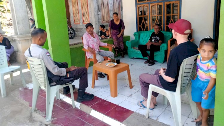 Sambangi Warga Mewet, Bhabinkamtibmas Perkuat Kebersamaan Menjaga Keamanan