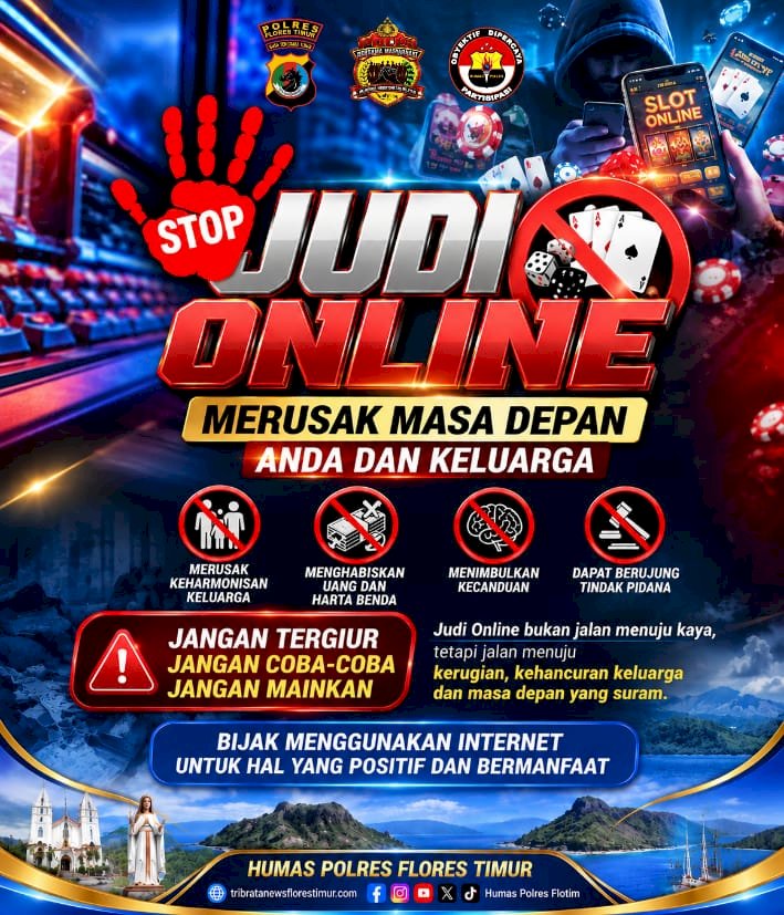 Jangan Pertaruhkan Masa Depan, Polres Flores Timur Ingatkan Bahaya Judi Online