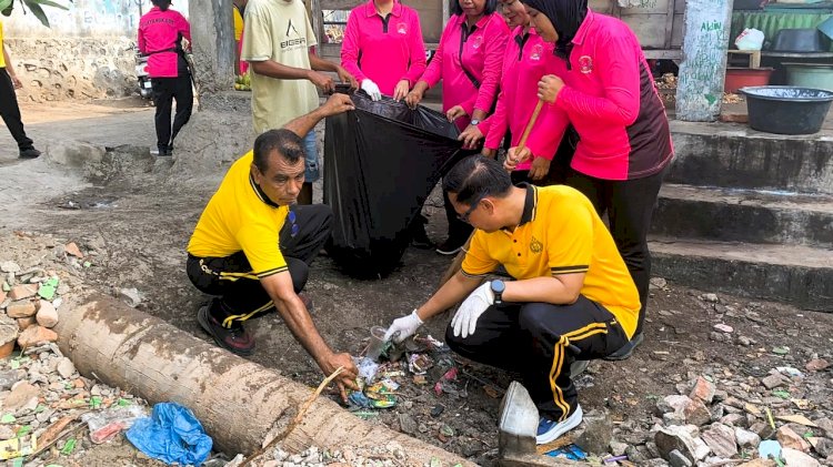 Kapolres Flores Timur Pimpin Green Policing, Kepedulian Lingkungan Jadi Gerakan Bersama