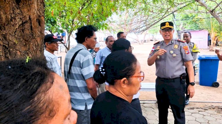 Kumpul Bersama Masyarakat di Weri, Kapolres Flotim Dorong Lingkungan Aman dan Nyaman