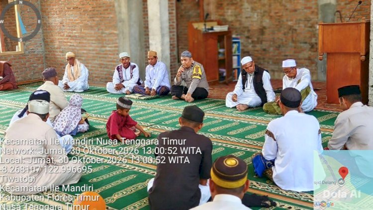 Sambangi Empat Masjid, Bhabinkamtibmas Perkuat Silaturahmi dan Keamanan