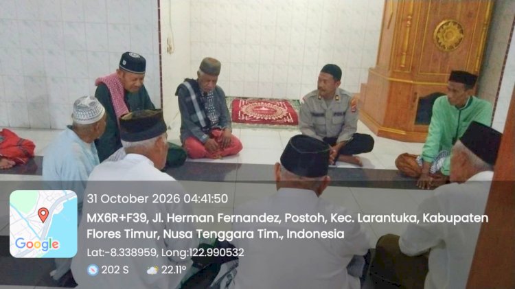 Lewat Subuh Keliling, Polres Flotim Dorong Lingkungan Aman dan Harmonis
