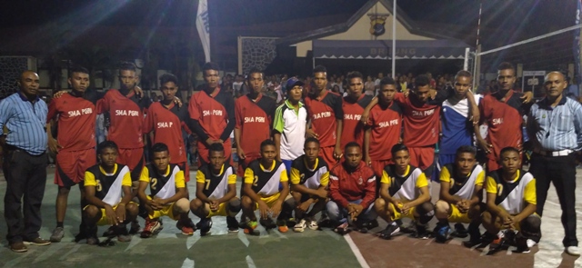 SMA PGRI Larantuka Juarai Turnamen Bola Volley Kapolres Flotim Cup 2017 Tingkat SMA