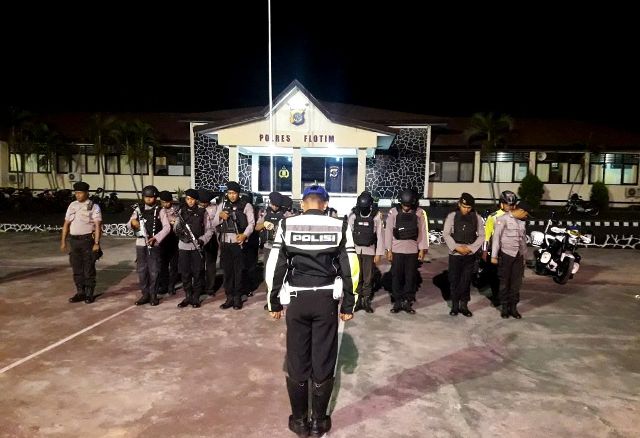 Jelang Pilkada 2018, Polres Flotim Tingkatkan Patroli Antisipasi Gangguan Kamtibmas Pada Malam Pesta Sambut Baru